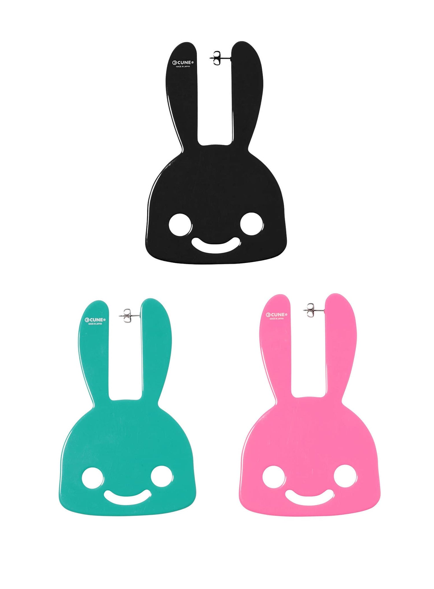 アクリルビッグウサギピアス 2P