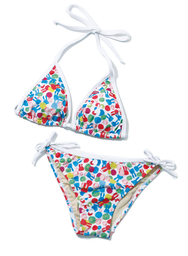 水着 水彩ドット