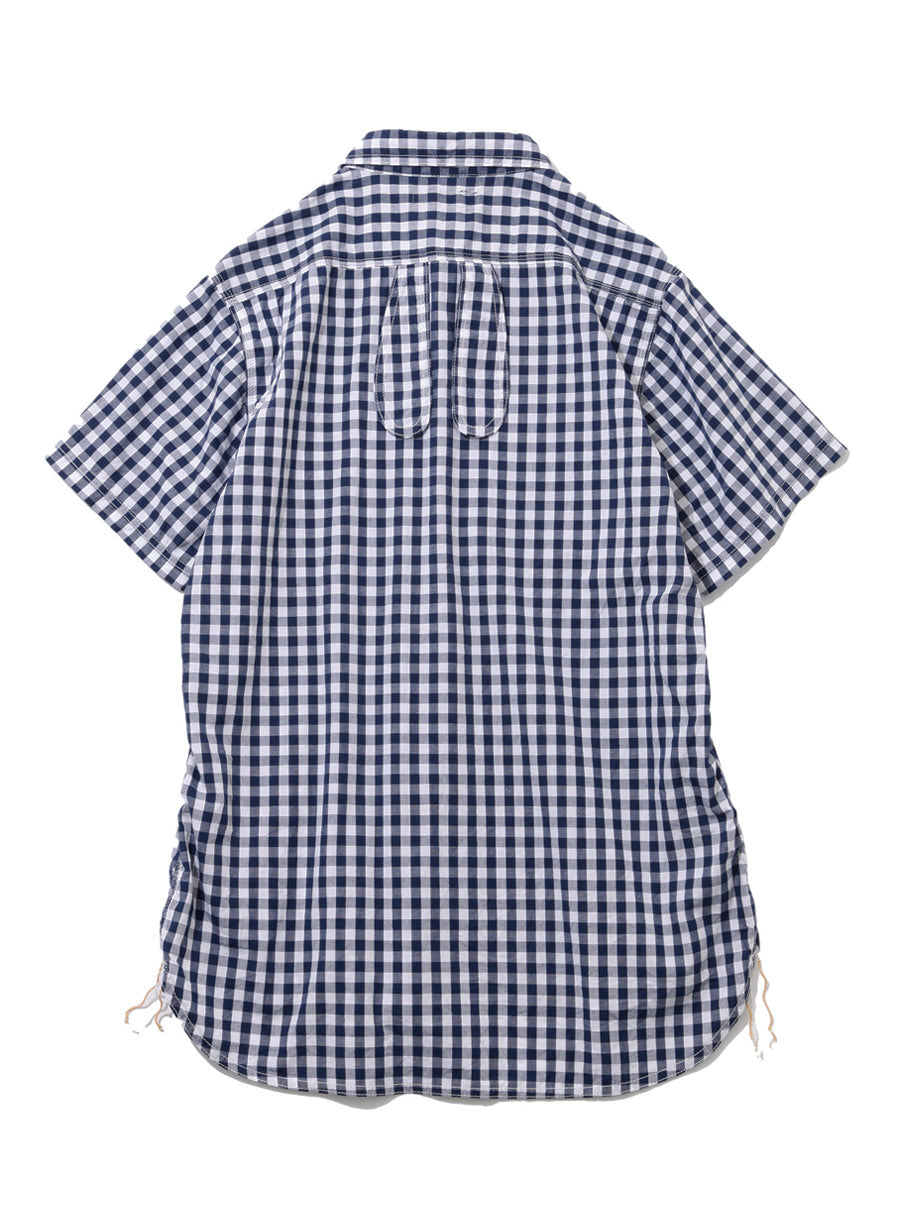 ギンガム耳付キシャツ
