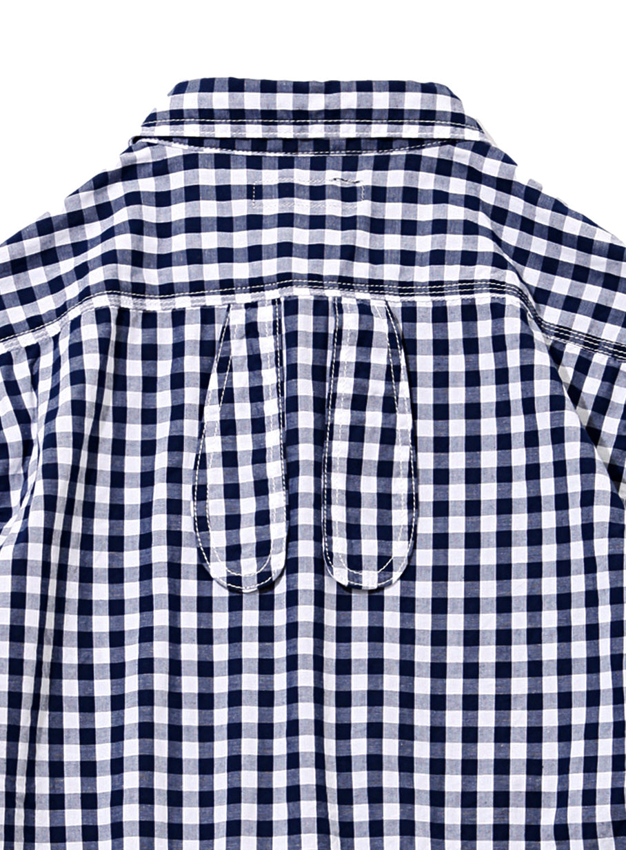 ギンガム耳付キシャツ