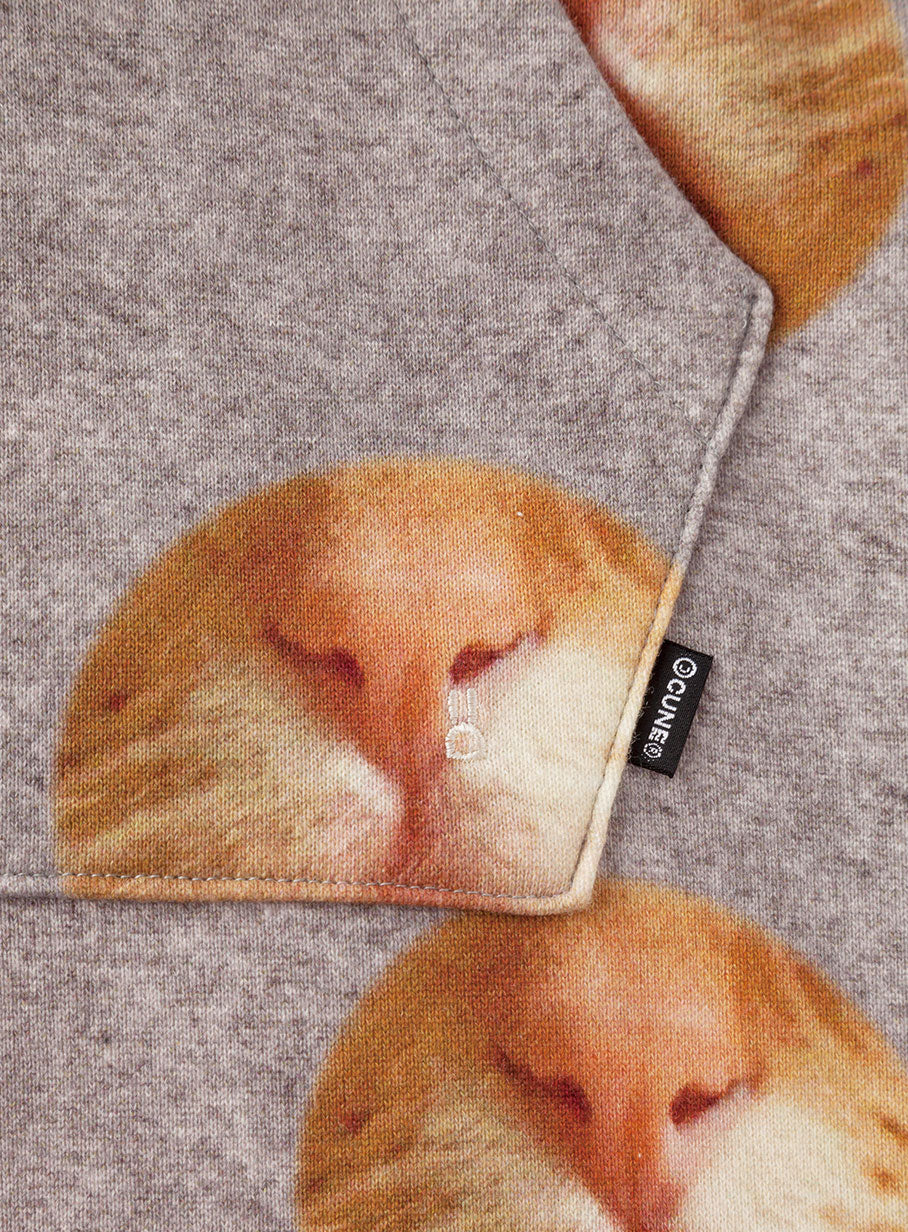 ねこドットロングパーカー