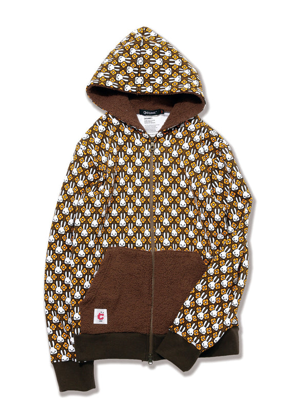 花ウサギパーカ