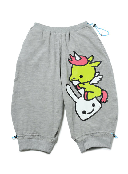 裾にゴムぐるりのサルエルパンツ