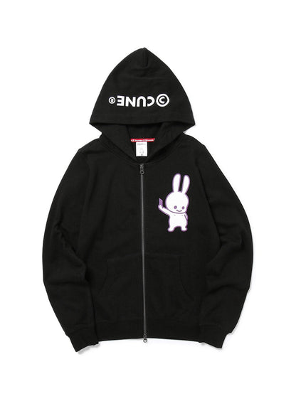 CUNE ZIP PARKA 自撮り