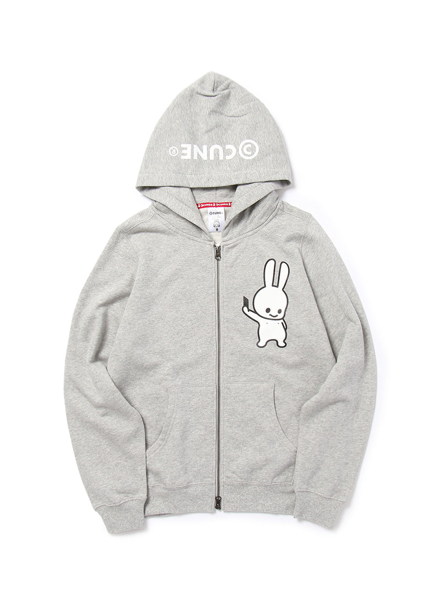 CUNE ZIP PARKA 自撮り
