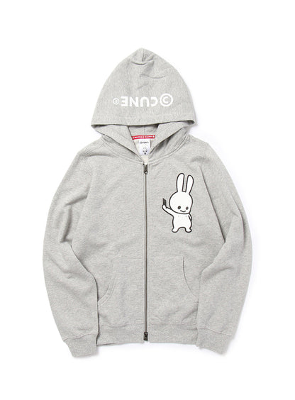 CUNE ZIP PARKA 自撮り