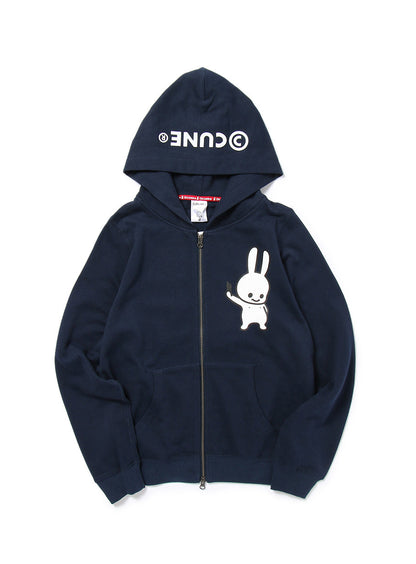 CUNE ZIP PARKA 自撮り