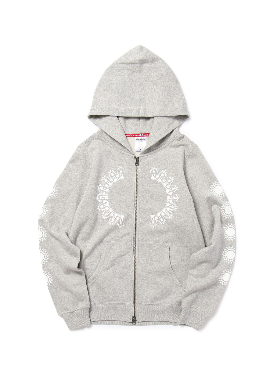 CUNE ZIP PARKA 模様