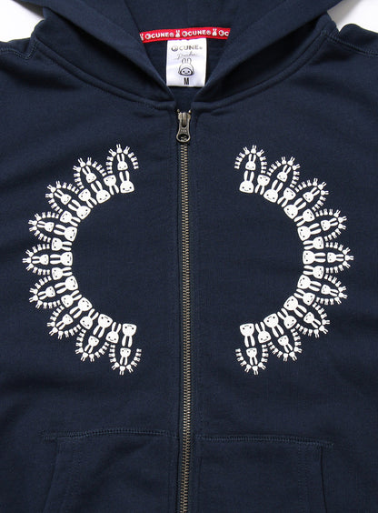 CUNE ZIP PARKA 模様
