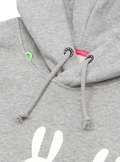 少しいい大きいパーカー 腫れぼったいウサギと普通ウサギ