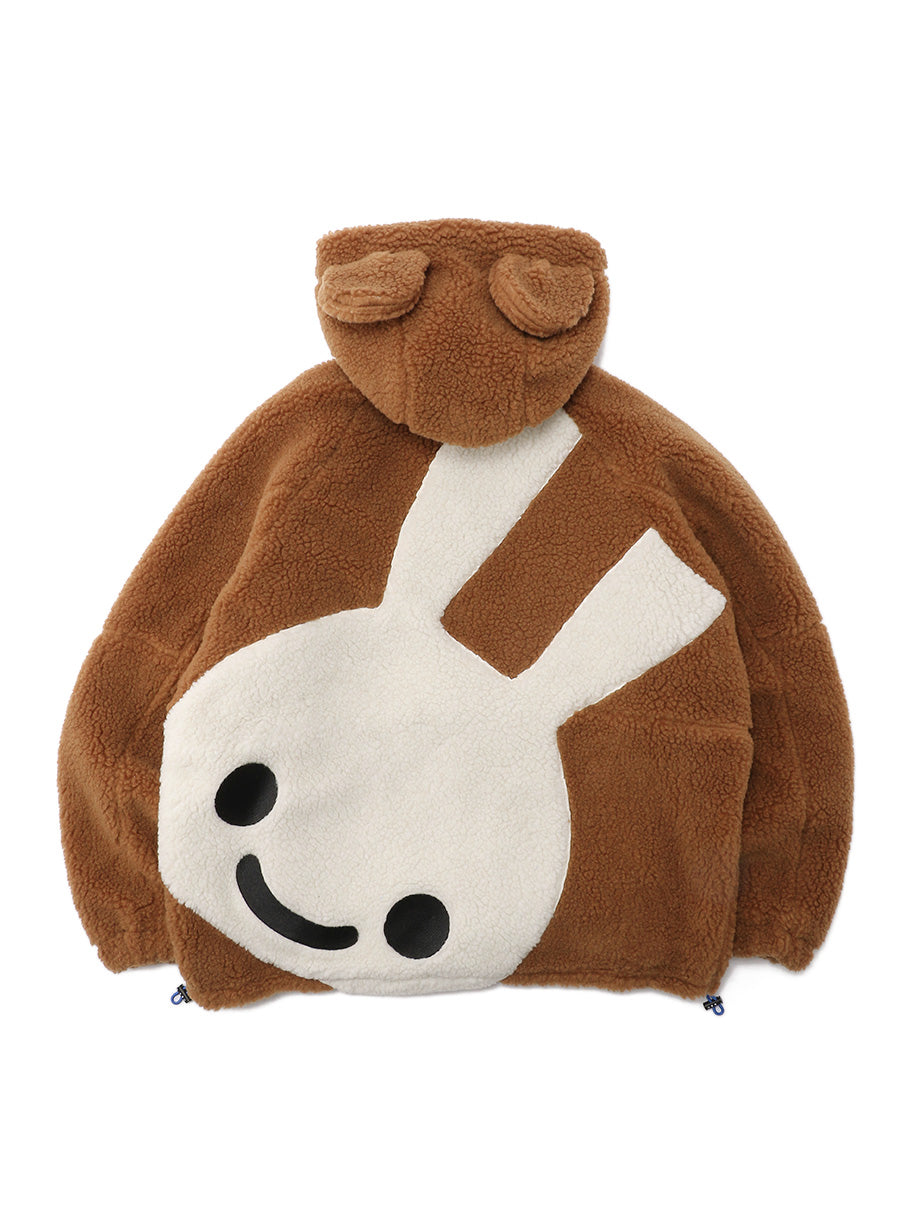 耳付きボアブルゾン