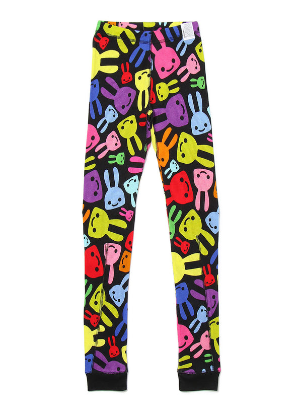 ワッフルパンツ カラフルウサギ