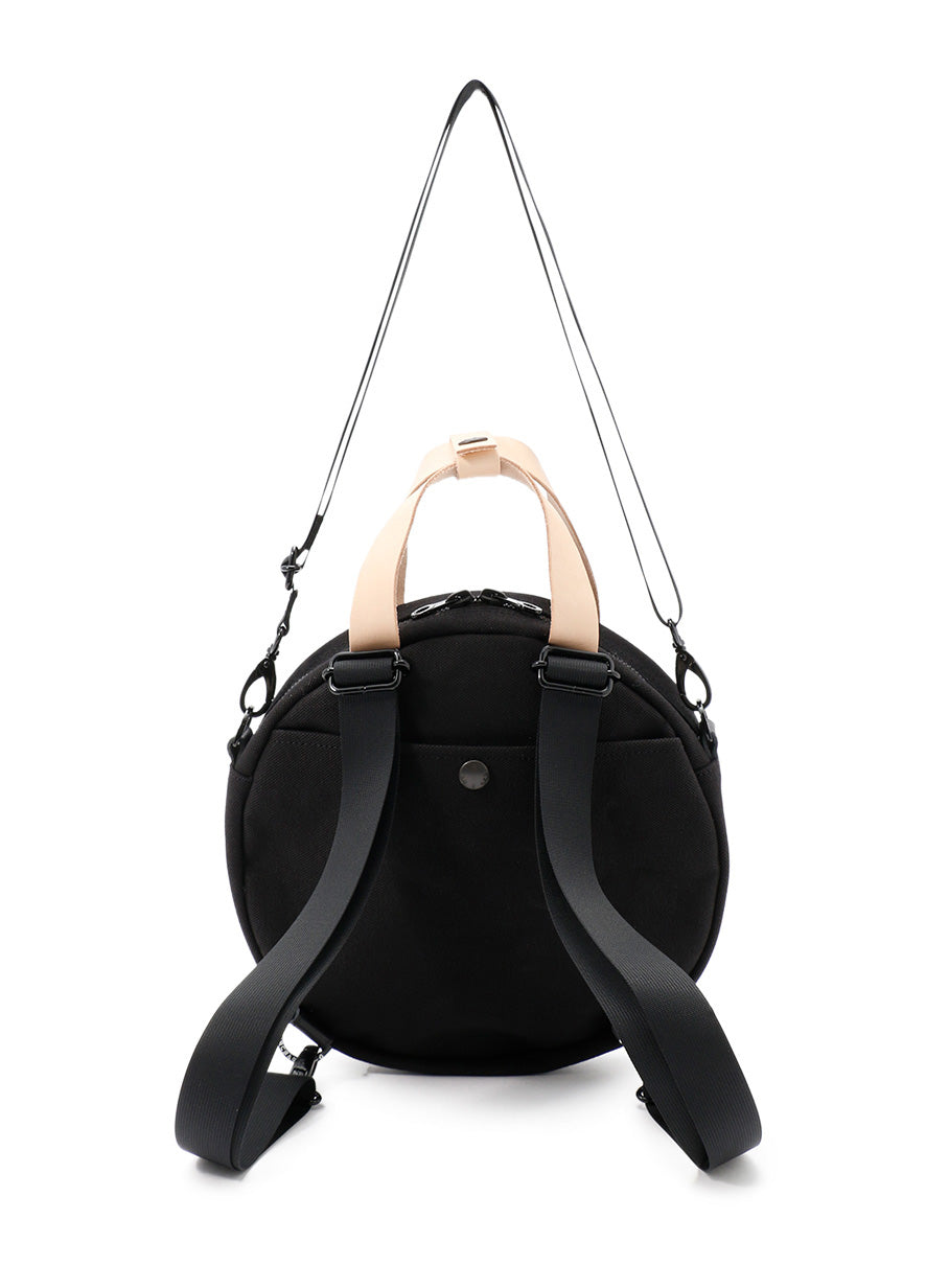 レザーハンドルラウンド3WAYバッグ S