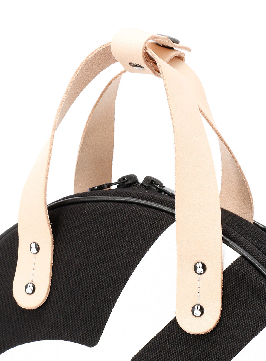 レザーハンドルラウンド3WAYバッグ S