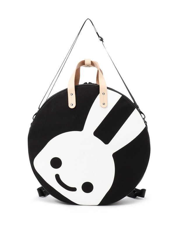 レザーハンドルラウンド3WAYバッグ L