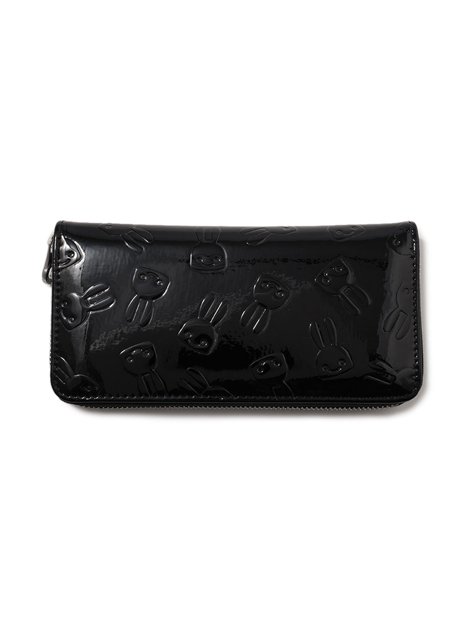 エナメルエンボスロングウォレット