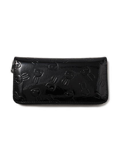 エナメルエンボスロングウォレット