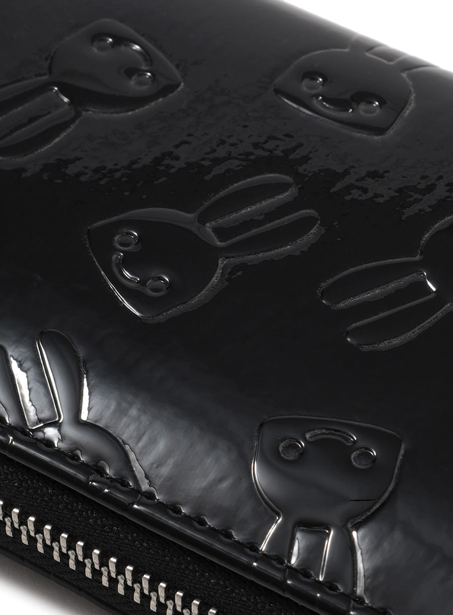 エナメルエンボスロングウォレット