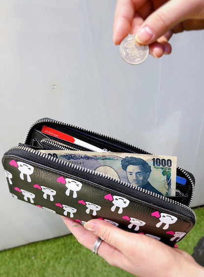 自分大好き総柄ロングウォレット