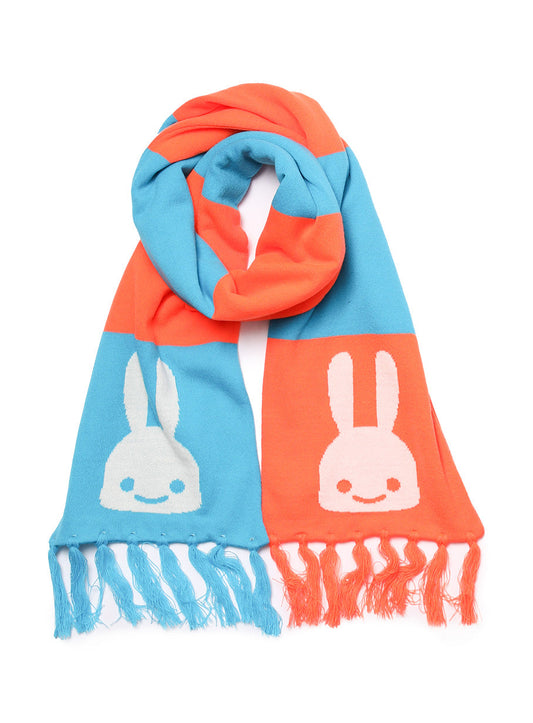 アクリル100%ボーダーマフラー