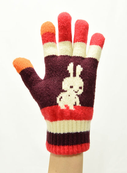 首が前にでたうさちゃんの手袋