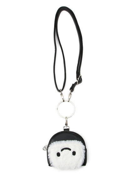 ストラップもふもふ丸ポーチ