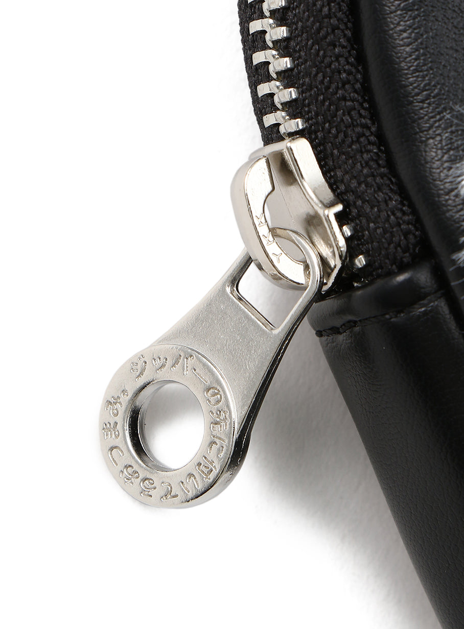 ストラップもふもふ丸ポーチ