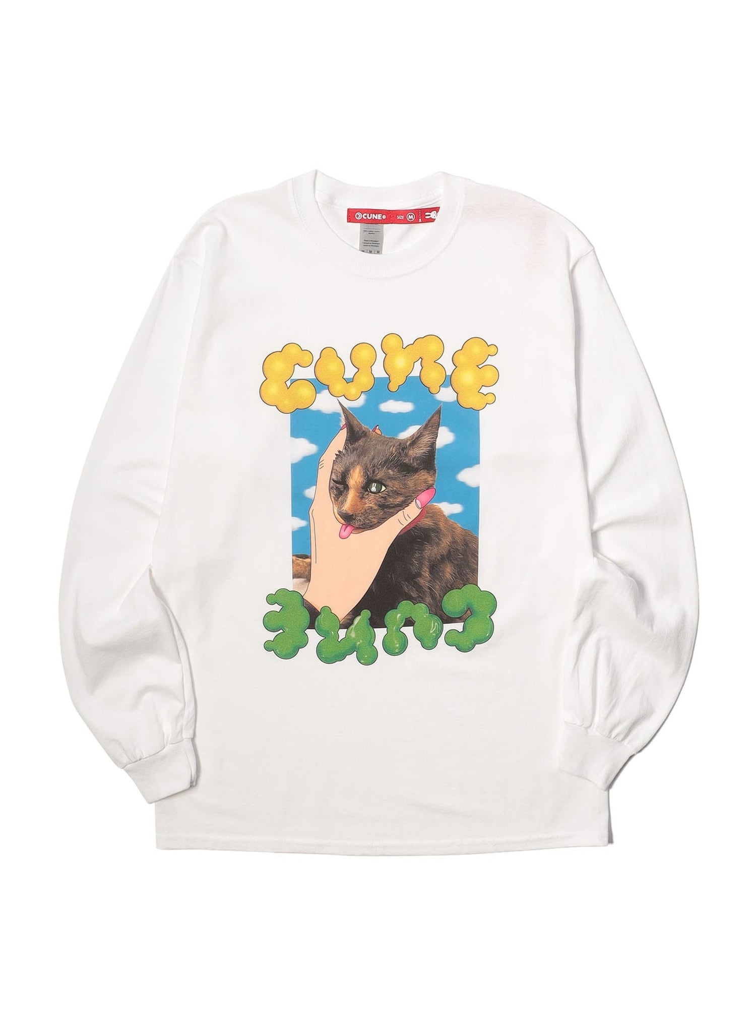 CUNE LS Tee 猫つかみ