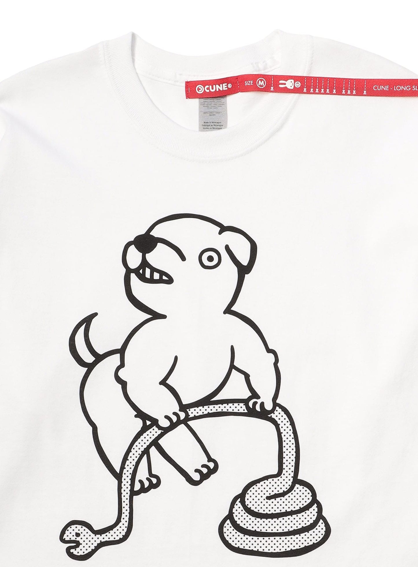 CUNE LS Tee 犬とヘビ