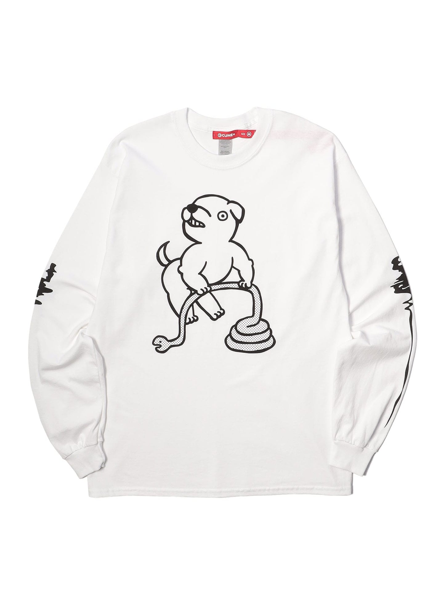 CUNE LS Tee 犬とヘビ
