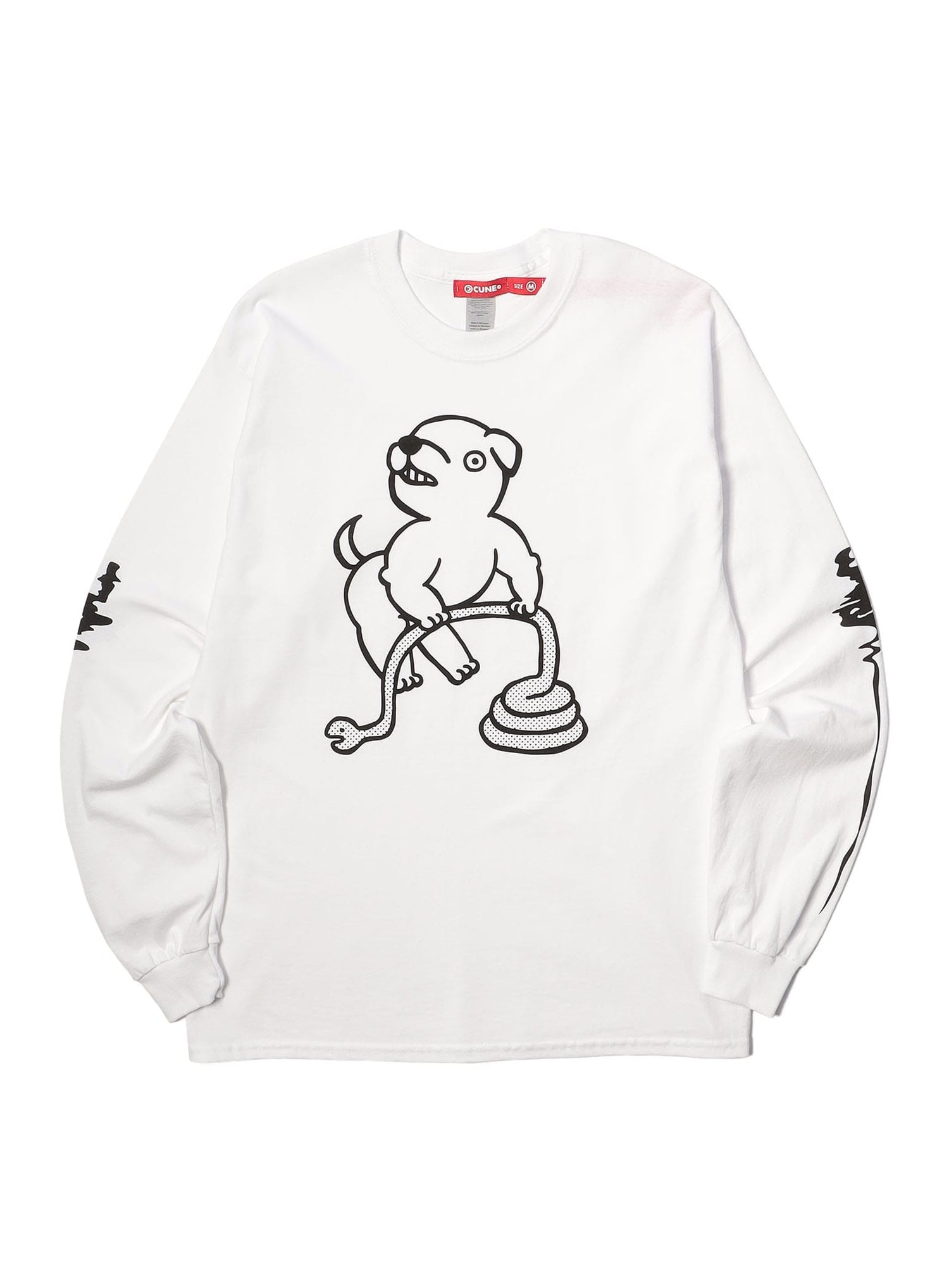 CUNE LS Tee 犬とヘビ