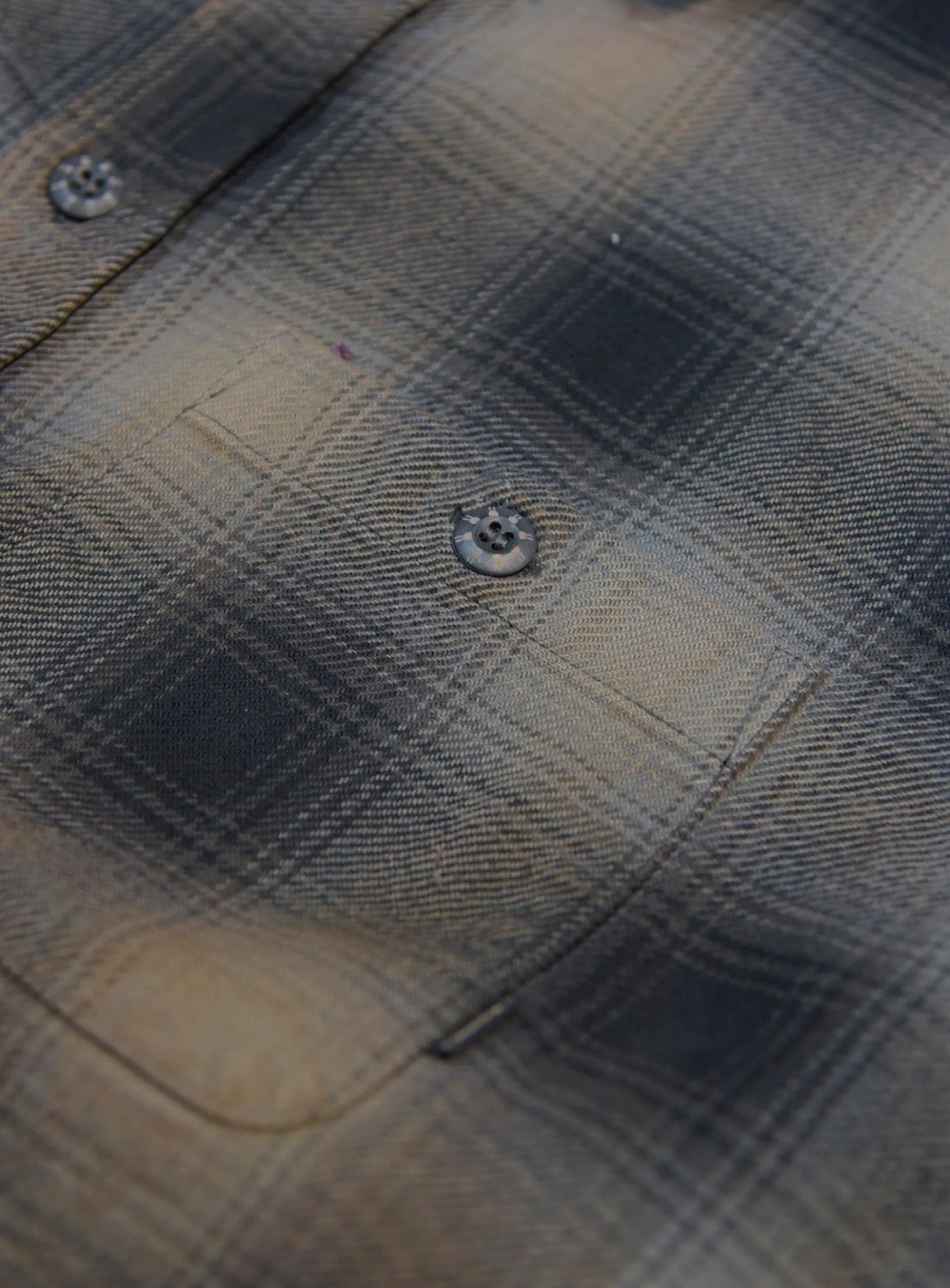 ボロボロなヘビーネルシャツ チェック