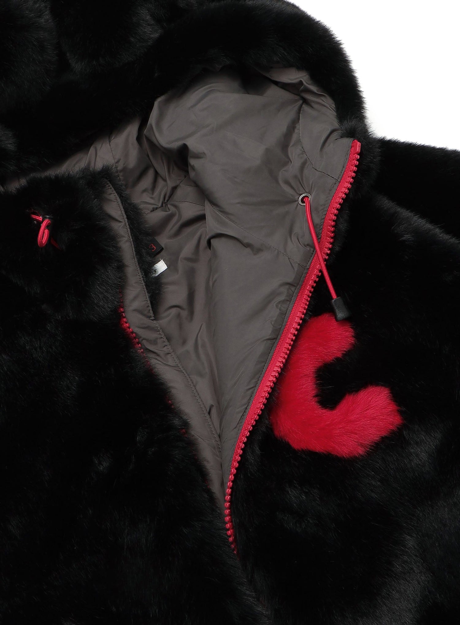 耳付きファーブルゾン