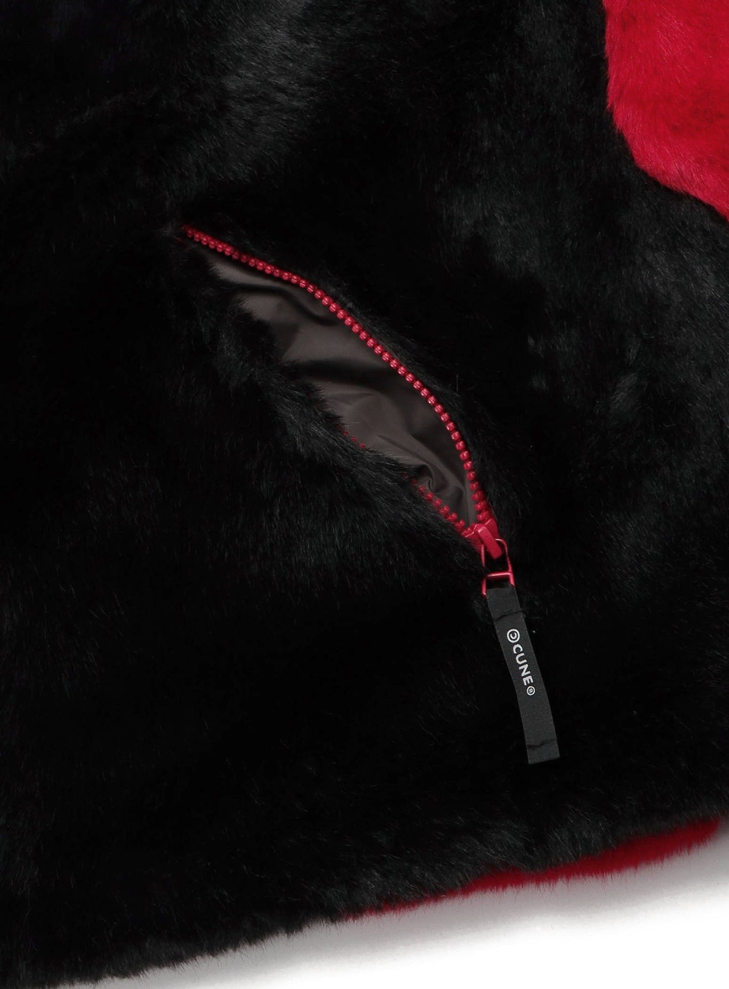 耳付きファーブルゾン