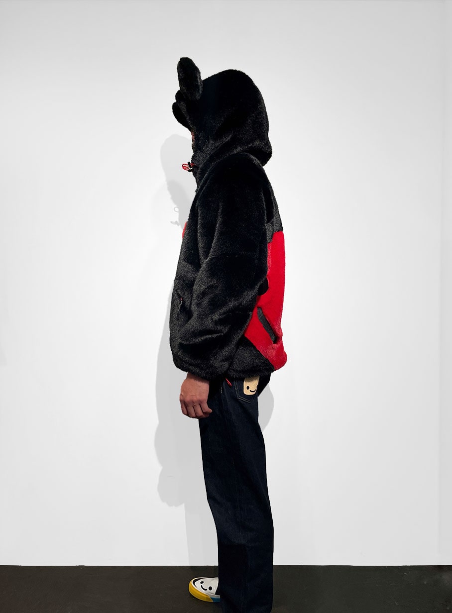 耳付きファーブルゾン