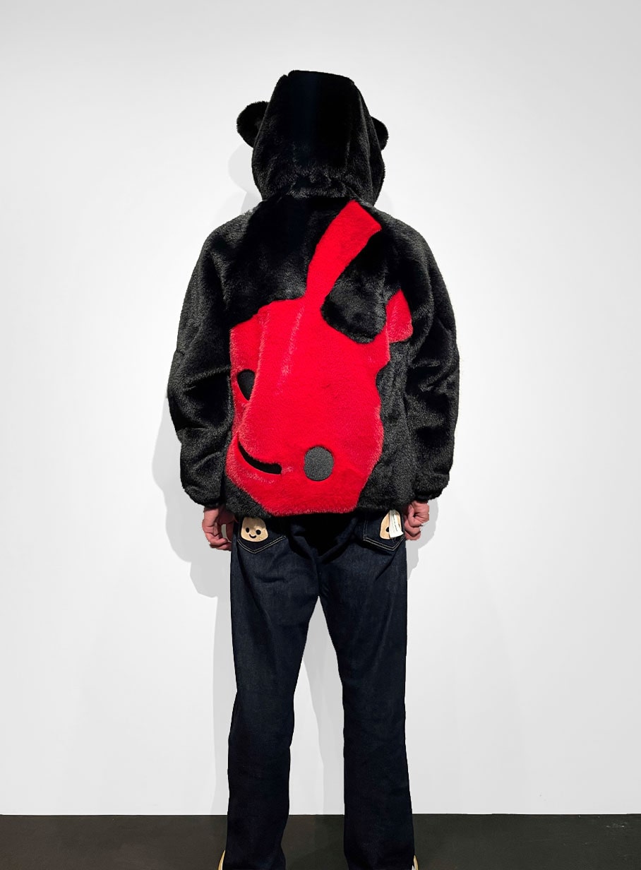 耳付きファーブルゾン