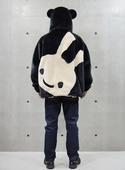 耳付きファーブルゾン