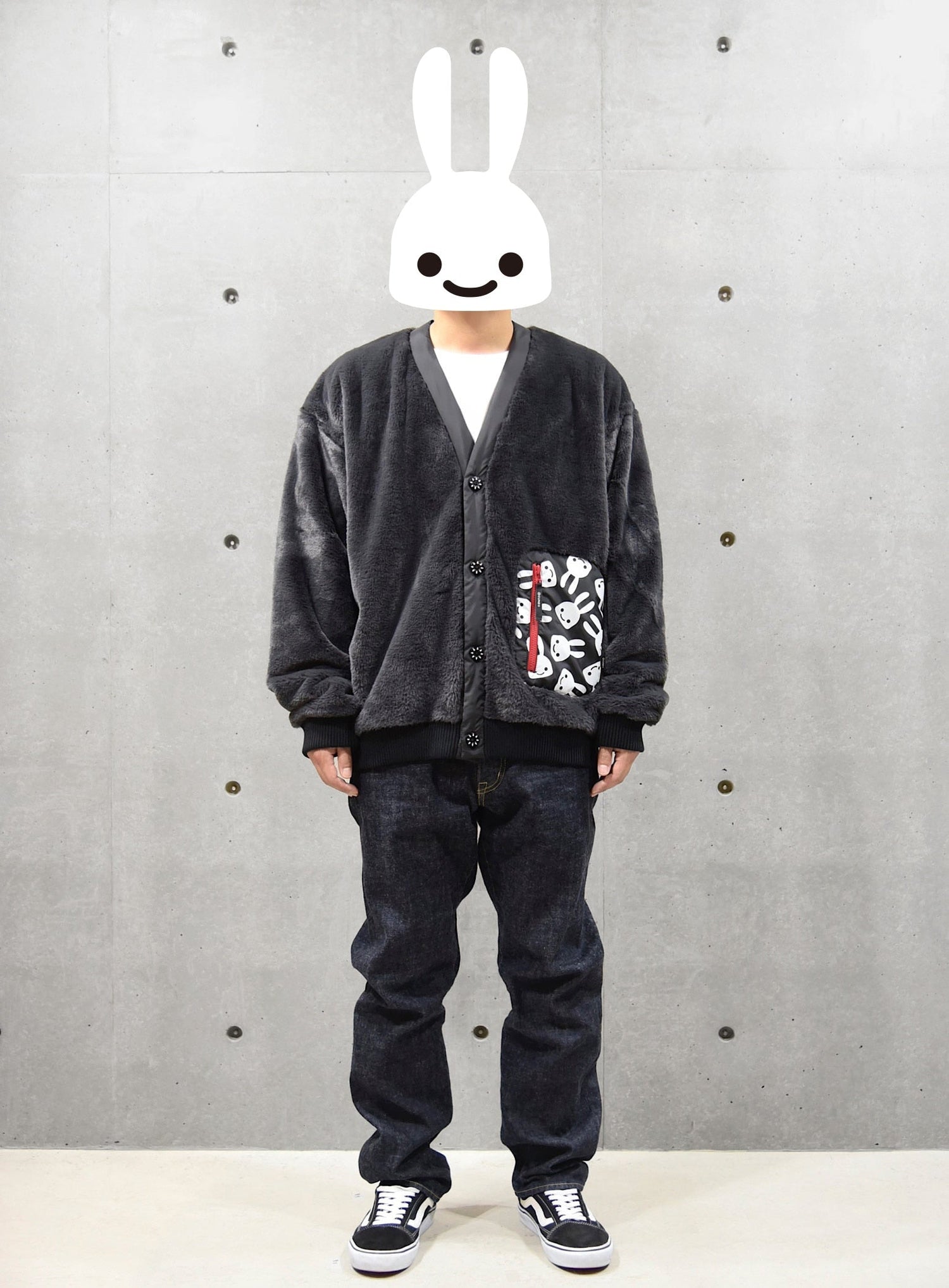 ファーカーディガン