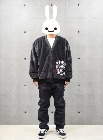ファーカーディガン