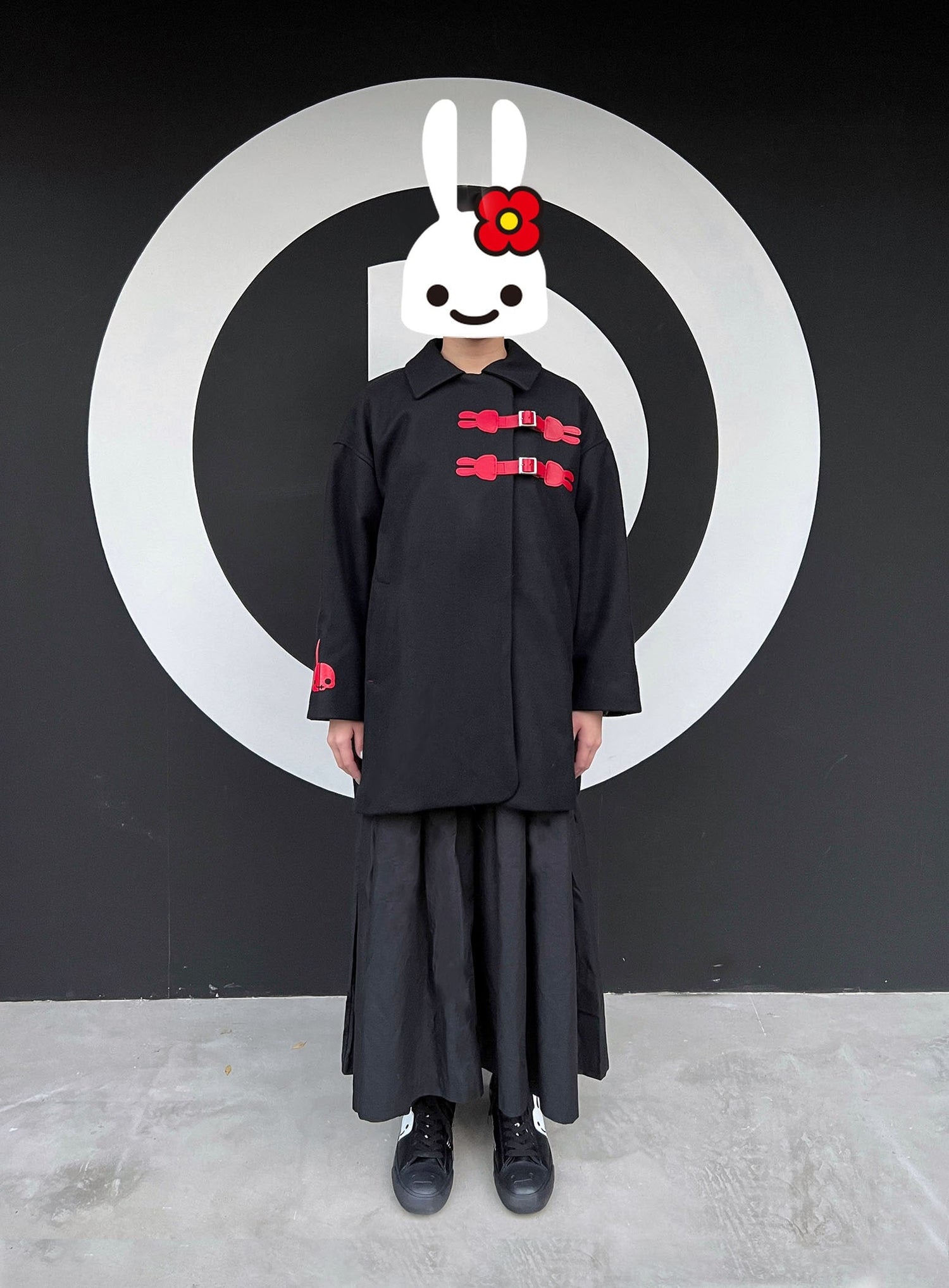 DDDC メルトンレザーストラップハーフコート