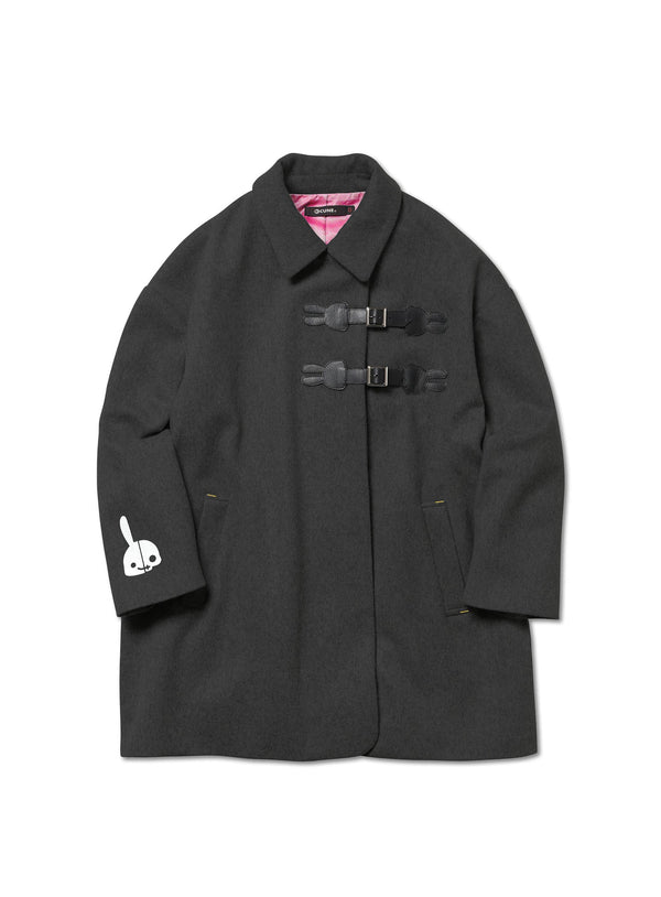 DDDC メルトンレザーストラップハーフコート