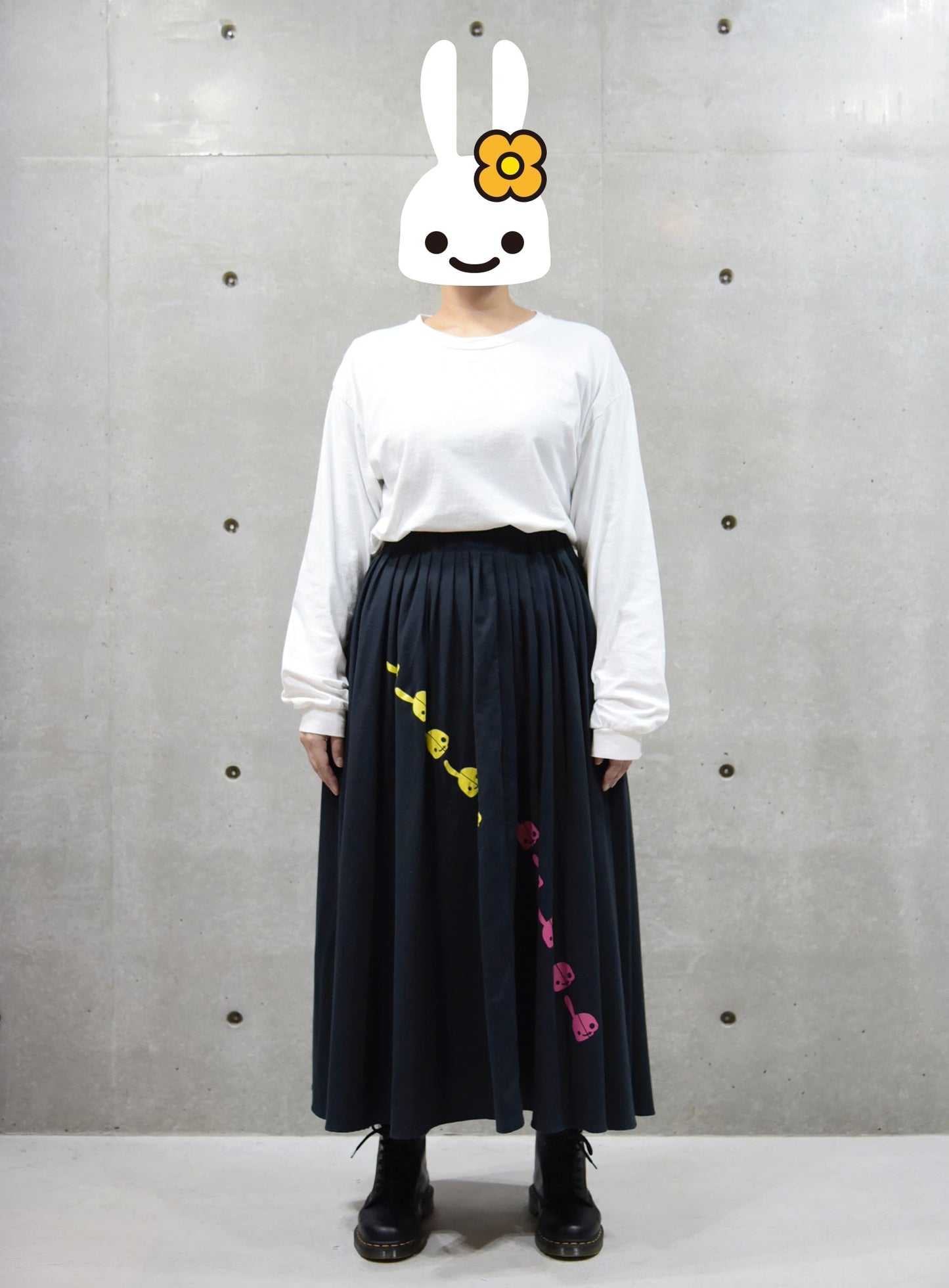 DDDC ロングギャザースカート