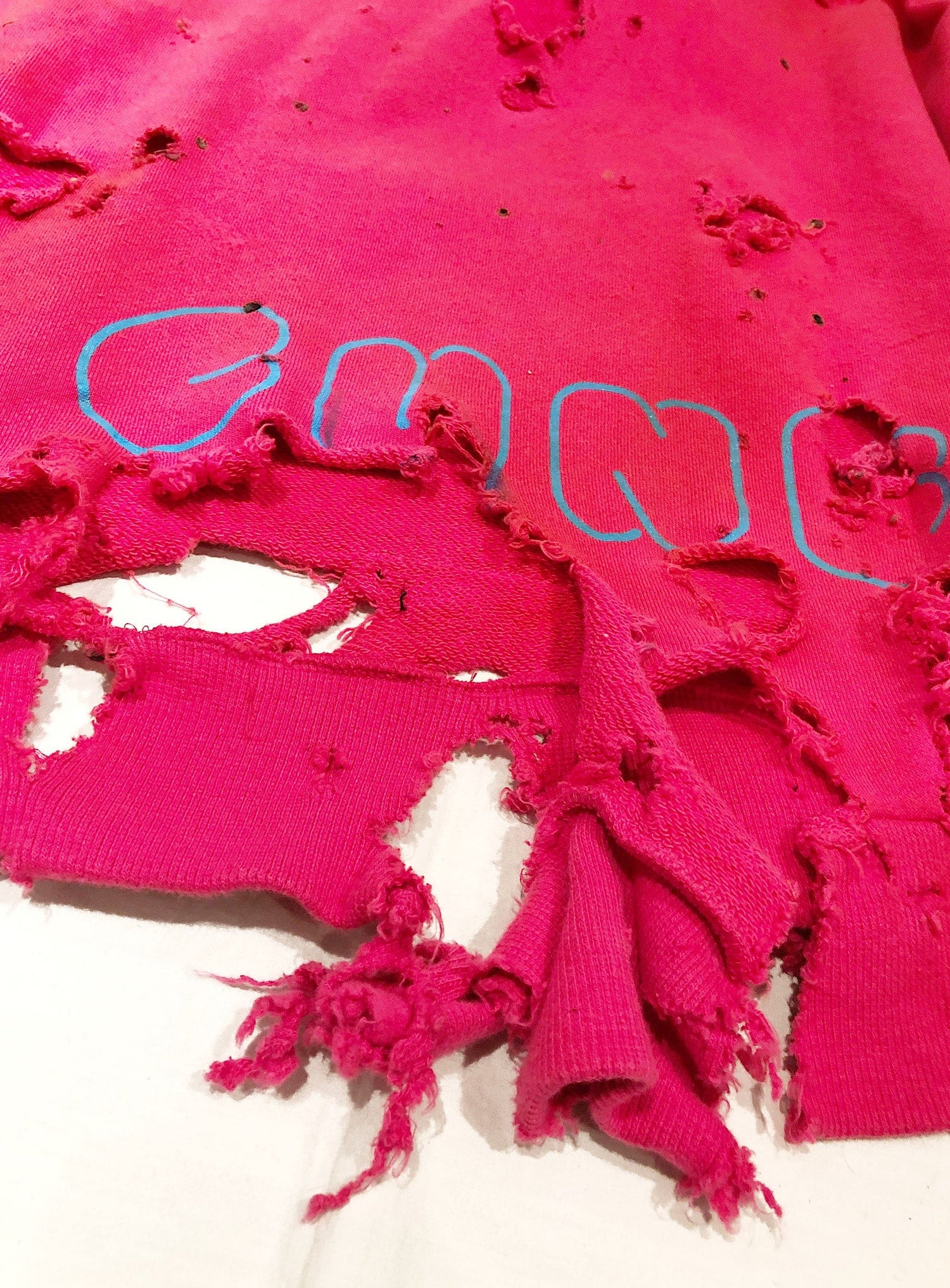 ボロボロなDDDC ワイドプルオーバーパーカー