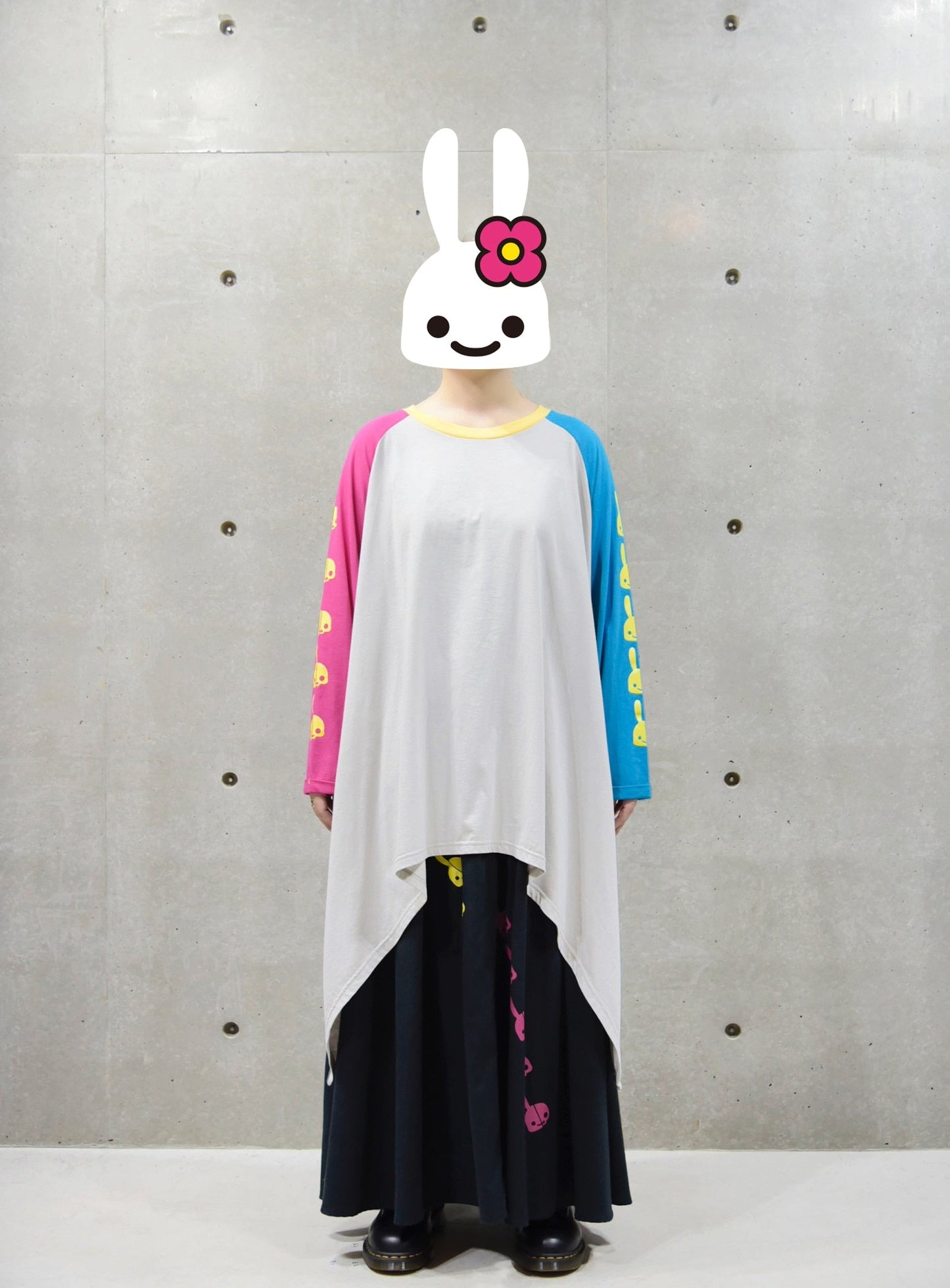 DDDC ラグランドレープカットソー