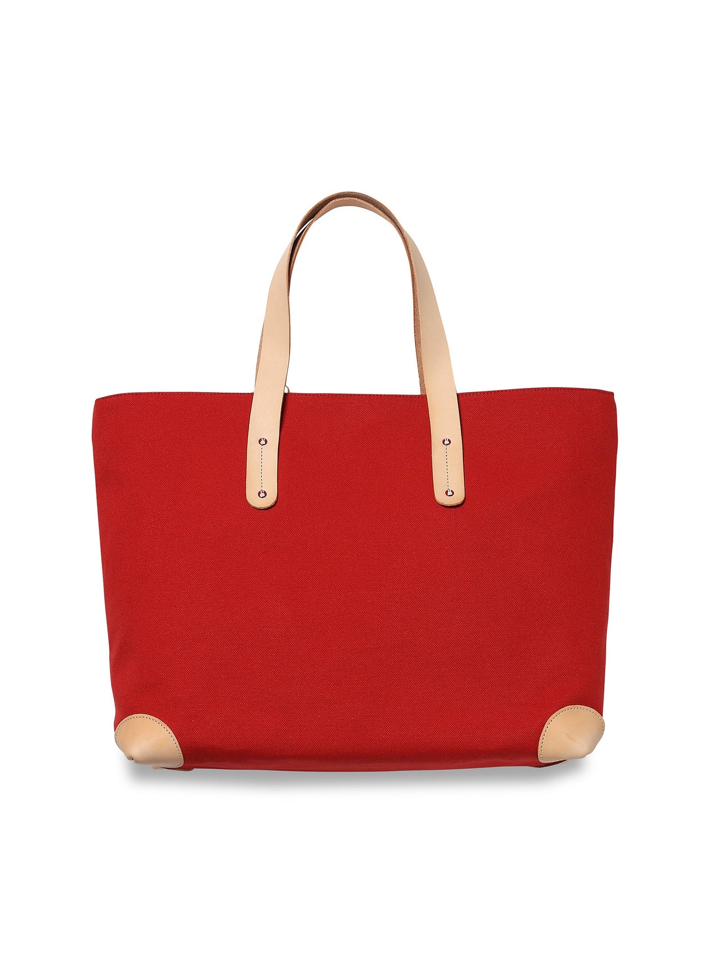 帆布のレザーハンドルトートバッグ