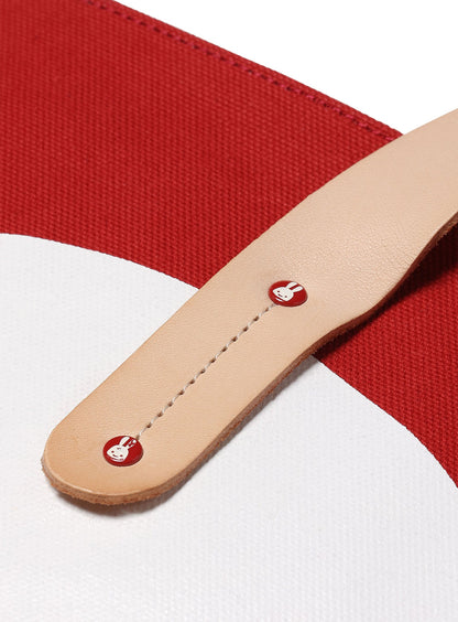 帆布のレザーハンドルトートバッグ