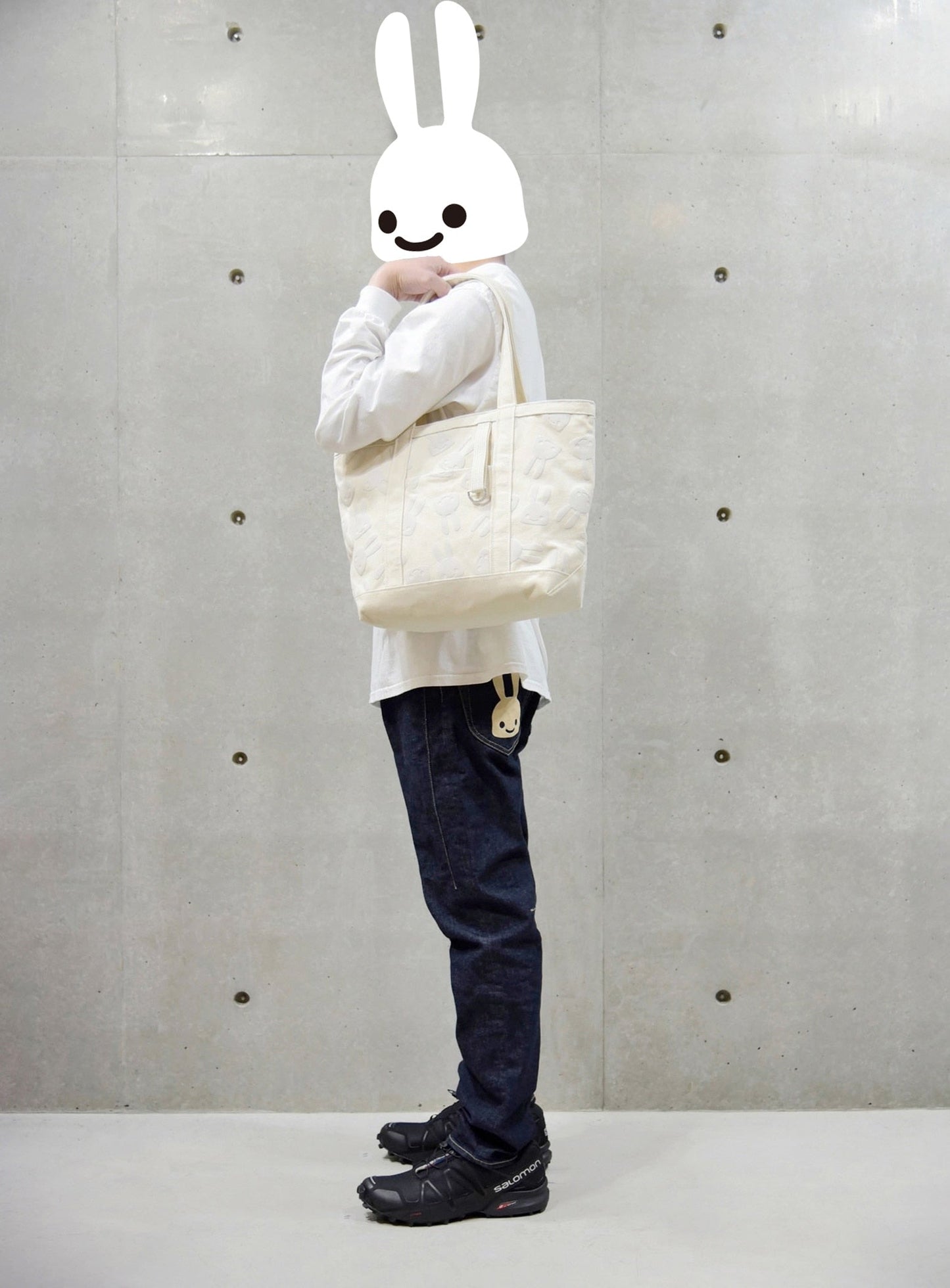 発泡プリントトートバッグ M