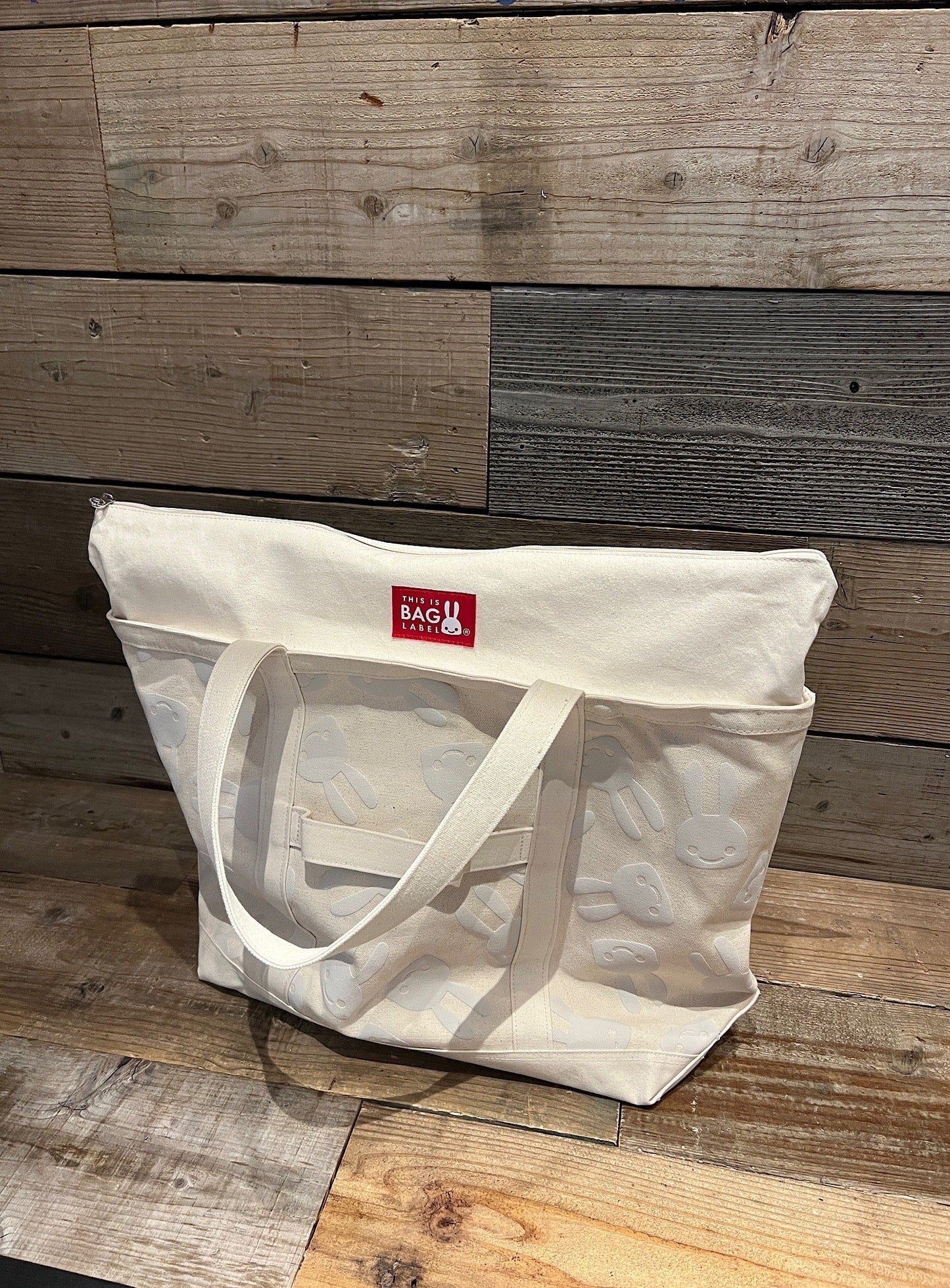 発泡プリントトートバッグ L