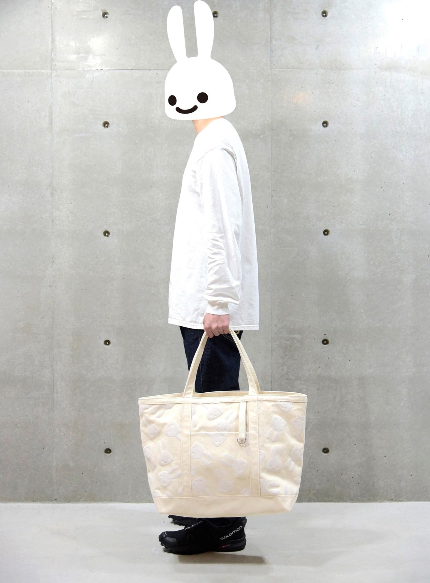 発泡プリントトートバッグ L