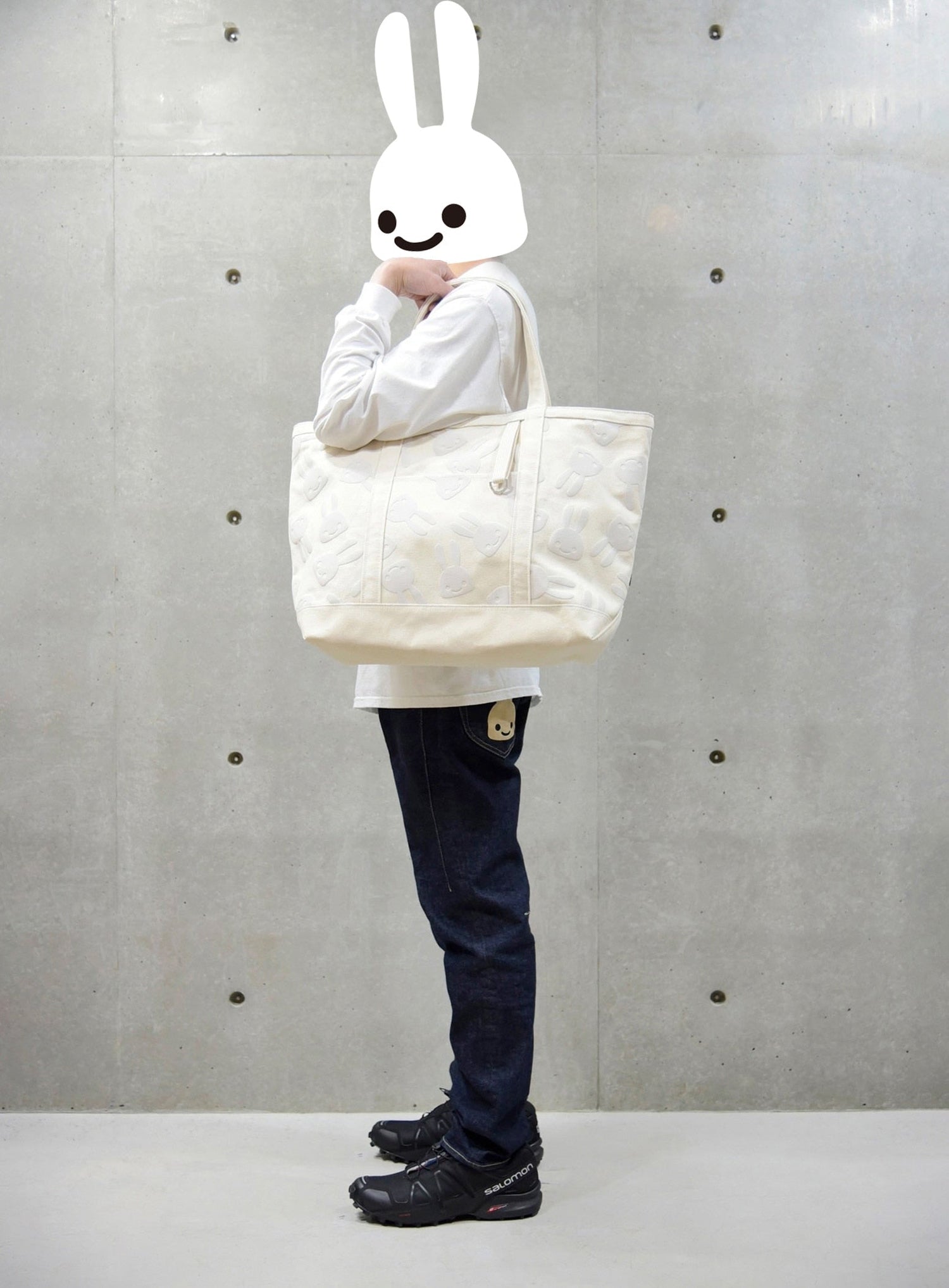 発泡プリントトートバッグ L